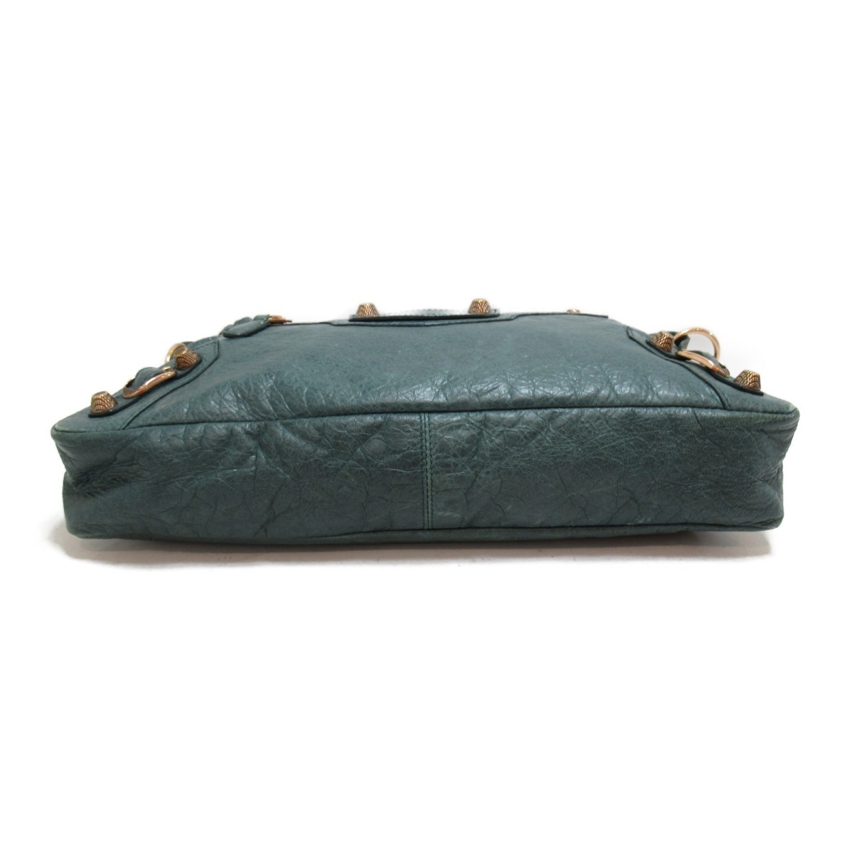 BALENCIAGA バレンシアガ 2wayショルダーバッグ ザ・ファースト2wayショルダーバッグ グリーン系 レザー 中古 バレンシアガ BALENCIAGA 2wayショルダーバッグ 肩掛け ベルトバッグ 2wayショルダーバック