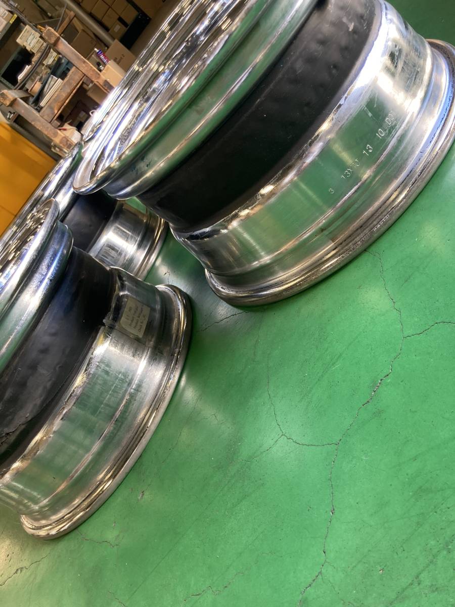 13インチ 7J センターロック用 クロームメッキ ワイヤースポーク