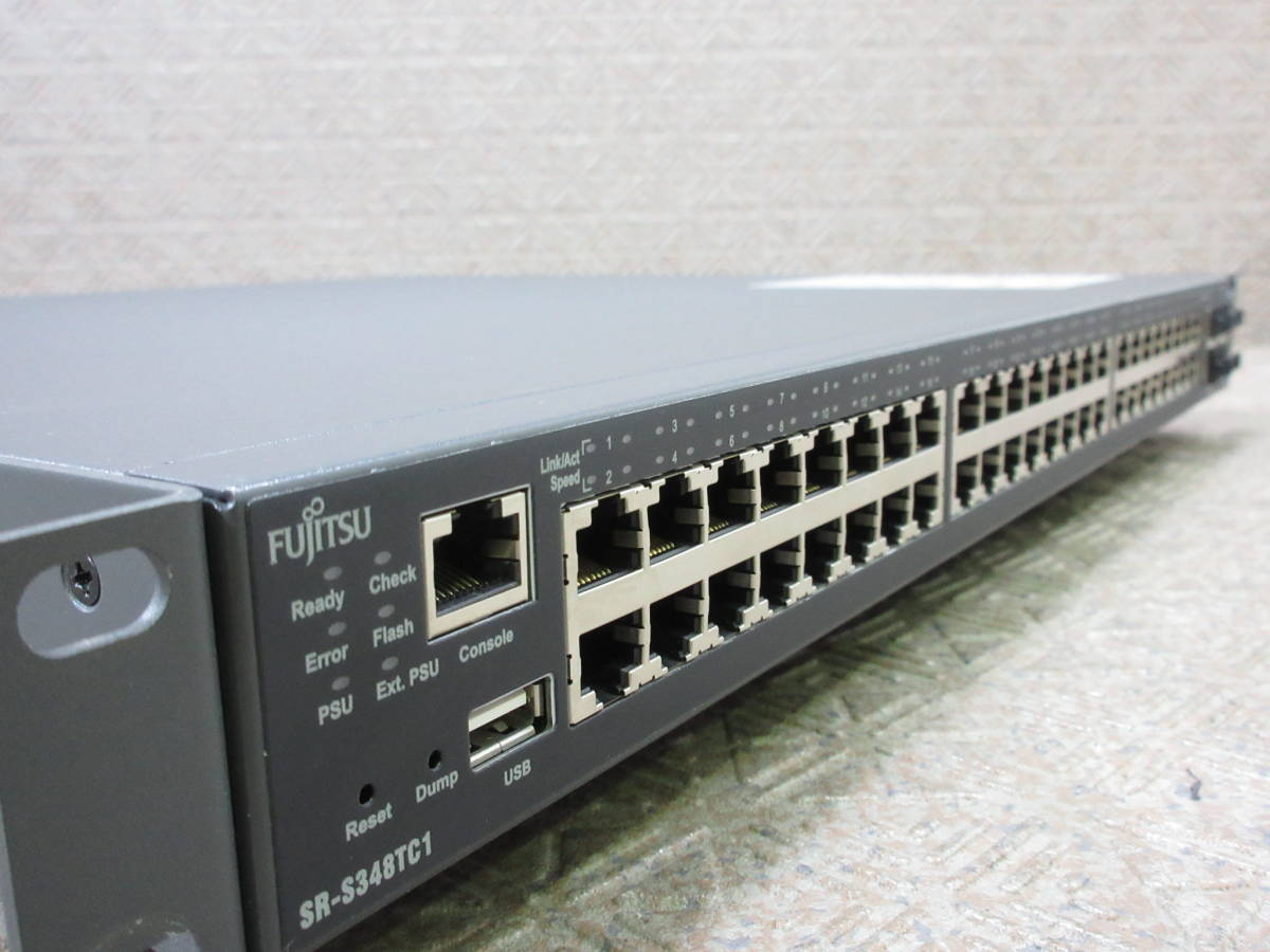 富士通 / 10ギガ対応 L2スイッチ SR-S348TC1 / セキュアスイッチ / No.P063