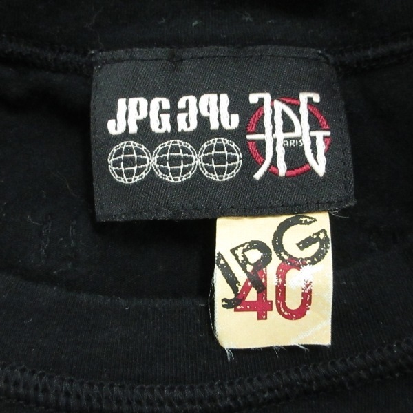 ゴルチエ JeanPaulGAULTIER サイズ40 M - 黒 レディース ノースリーブ/ひざ丈 ワンピース サイズ40 ゴルチエ Paul ハイネック ベロア スカート