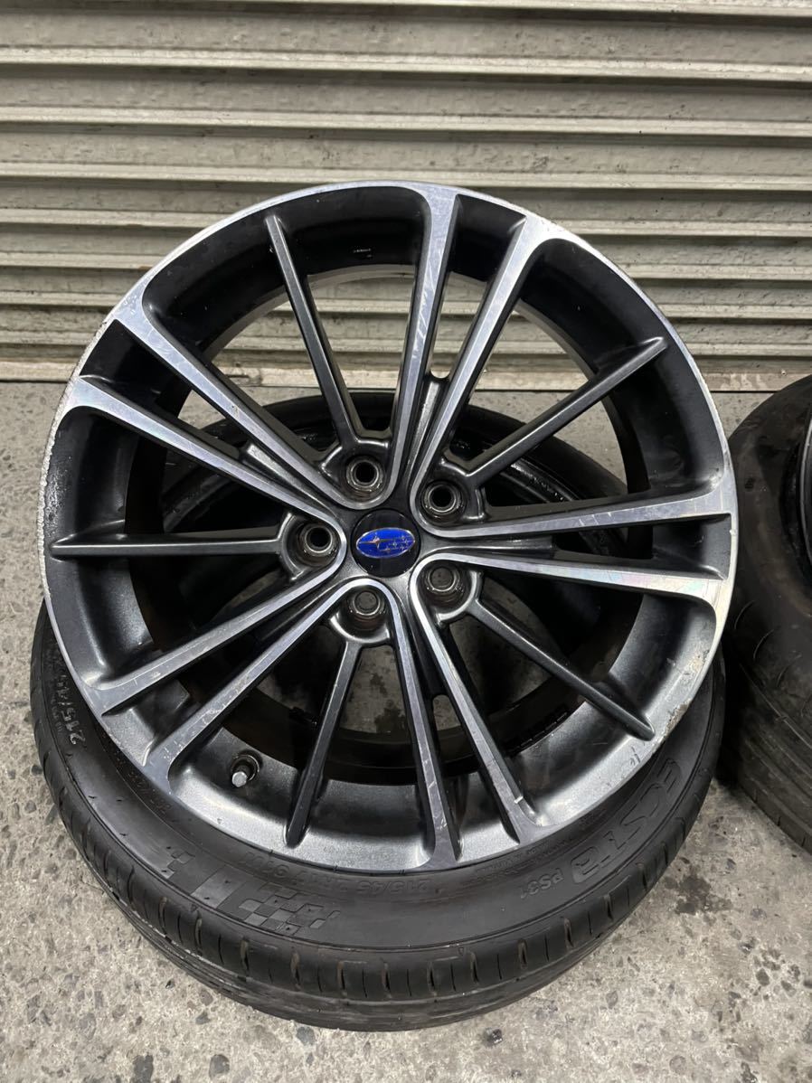スバル BRZ純正ホイール 17インチ 7.0J +48 PCD100 4本 インプレッサ
