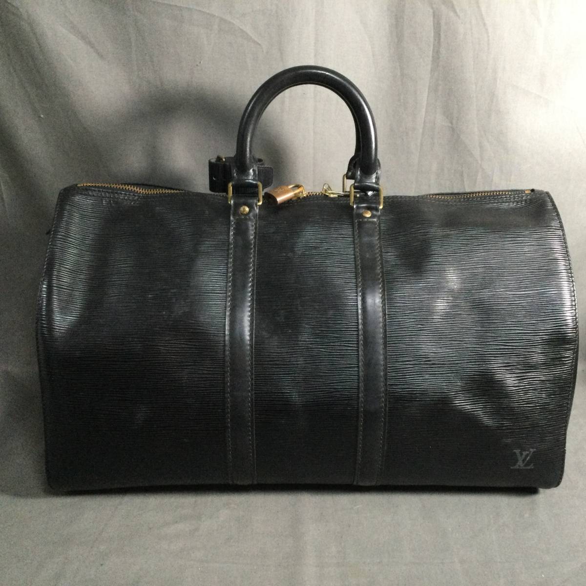 ルイヴィトン　キーポル45　エピ　ノワール　旅行かばん　ボストンバッグ　164 ψ 7/14 210562 LOUIS VUITTON エピ ノワール キーポル45 ボストン
