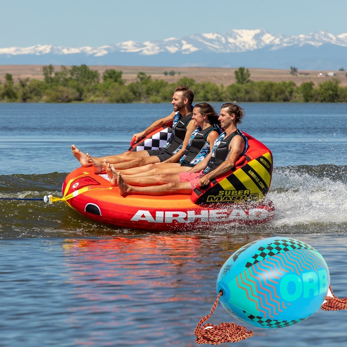超激得，低価 2022 AIRHEAD SPORTSSTUFF SUPER MABLE 3人乗り スーパーマーブル トーイングチューブ/スポーツスタッフ/ブースターボール付き(水上オートバイ用)｜売買されたオークション情報、yahooの商品情報をアー 水上オートバイ用