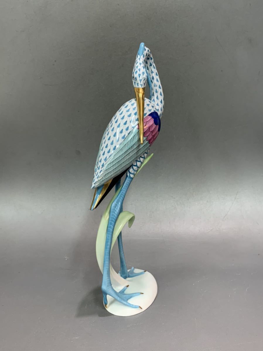 椋40）HEREND HVNGARY HANDPAINTED ヘレンド ハンガリー 置物 白鳥