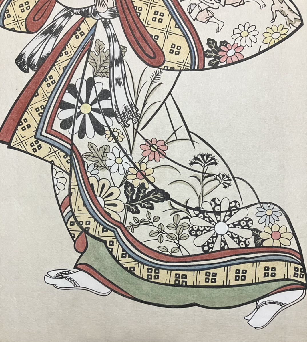 美人図 木版画 浮世絵 丹絵 手摺 縦版 画像保存良い 検索:鳥居清信