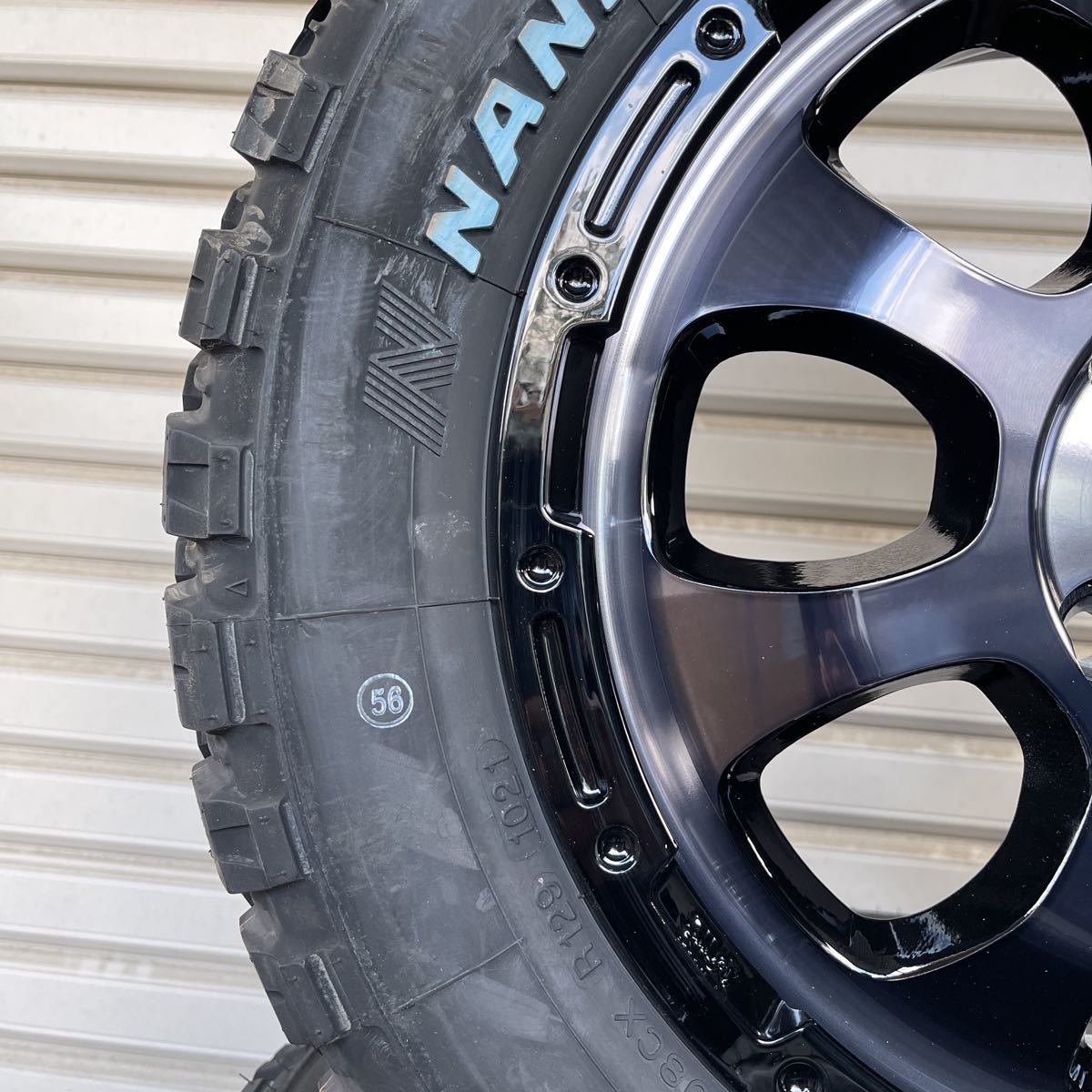 マッドクロスグレイス◆ナンカンFT-9 M/T ゴツゴツタイヤ◆165/65R14◆ホワイトレターマッド　ハスラー エブリィ キャリー ブラッククリア M&frasl;T FT-9 NANKANG +S10 14x4.5 LT