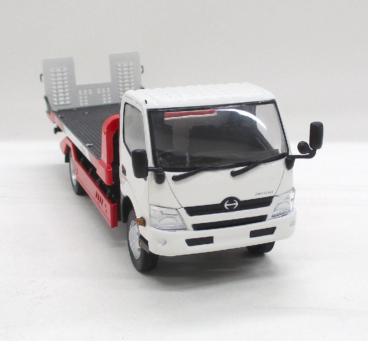 京商 1/43 日野 デュトロ 極東 フラトップ ゼロ II ホワイト 積載車