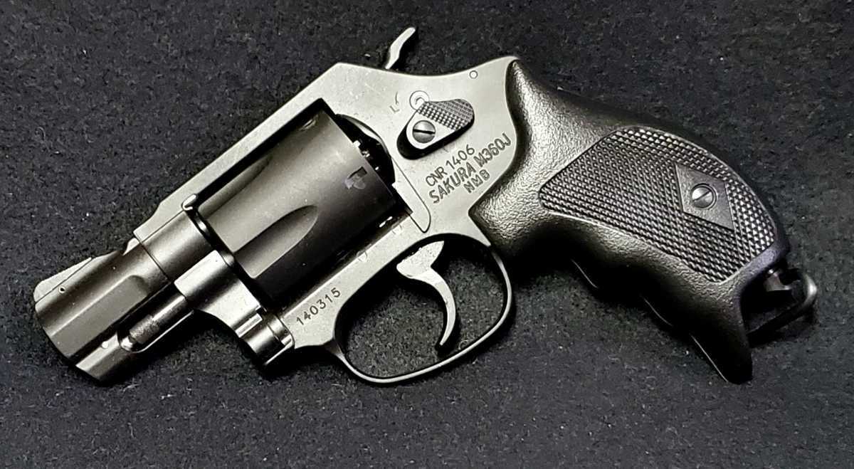 ▽タナカ S&W M360J SAKURA 日本警察仕様回転式けん銃 モデルガン 未