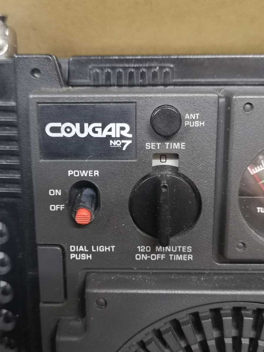 ナショナル パナソニック 3バンドポータブルラジオ クーガー 短波 BCLラジオ 電池通電OK　National Panasonic RF-877 COUGAR No.7　 National ナショナル Panasonic RF 3BAND National(ナショナル)パナソニックFM-中波-短波