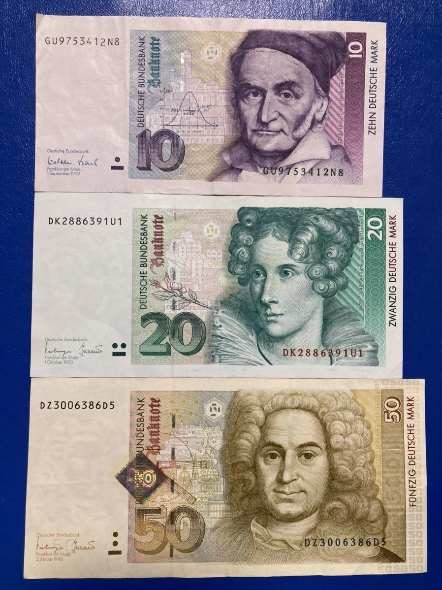1円〜ドイツ マルク紙幣 80マルク 旧紙幣 世界の紙幣 美品 Lot3860