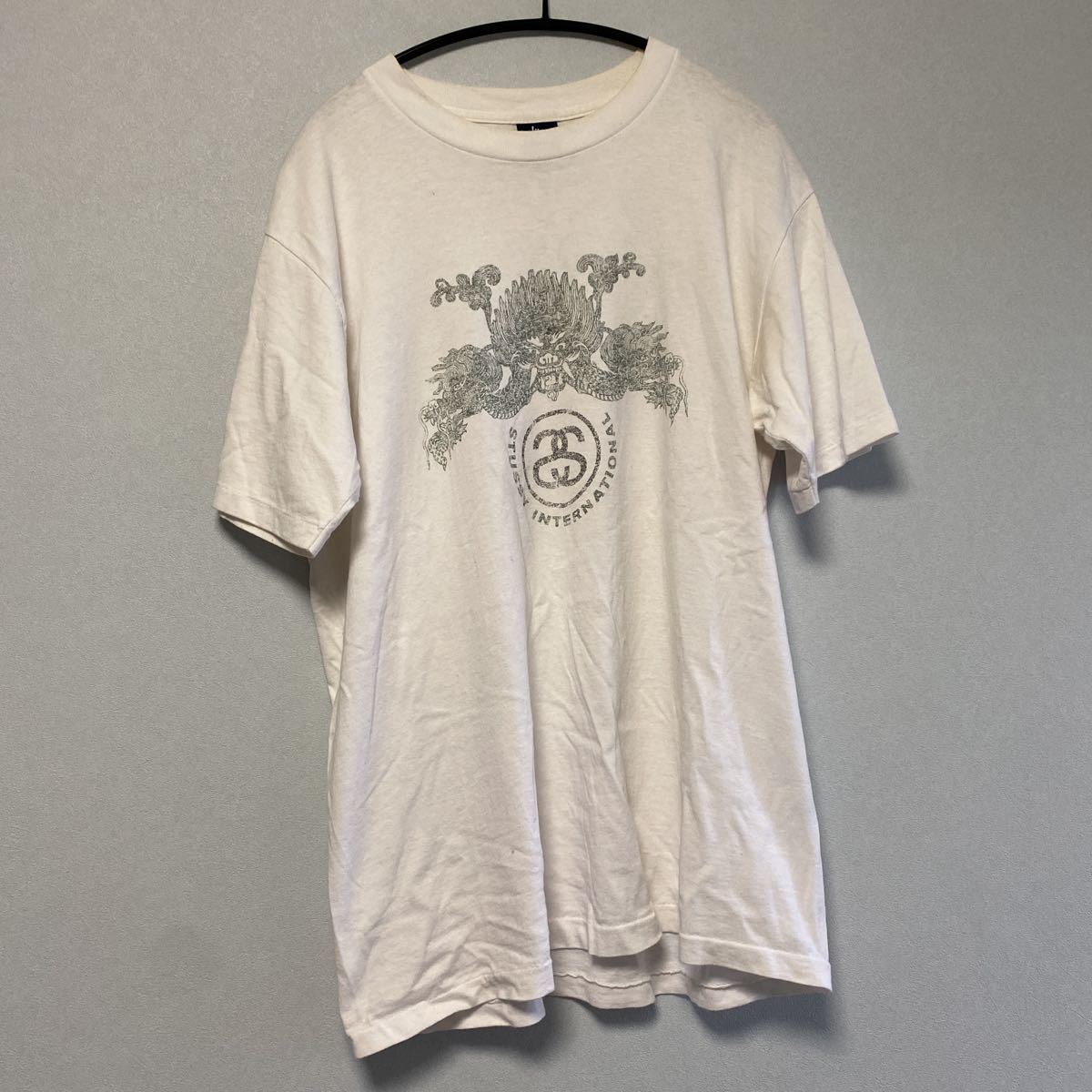 【格安，人気】 Old stussy dragon tee Lサイズ ドラゴン 古着 ヴィンテージ tシャツ(Lサイズ)｜売買されたオークション情報、yahooの商品情報をアーカイブ公開 - オークファン 男性用