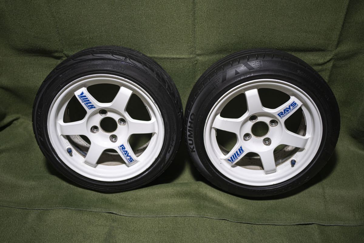 希少 廃盤 14インチRAYS TE37 6.5j+28 2本(ラジアルタイヤ)｜売買され 