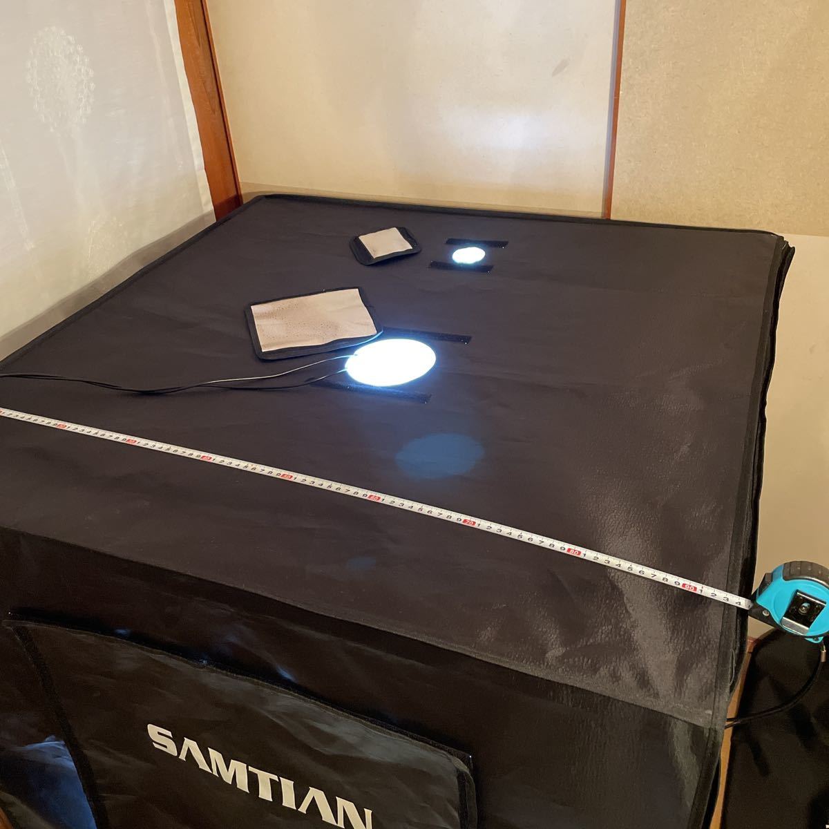撮影キット SAMTIAN 90x90x90cm 超大型 撮影ボックス 4色背景シート