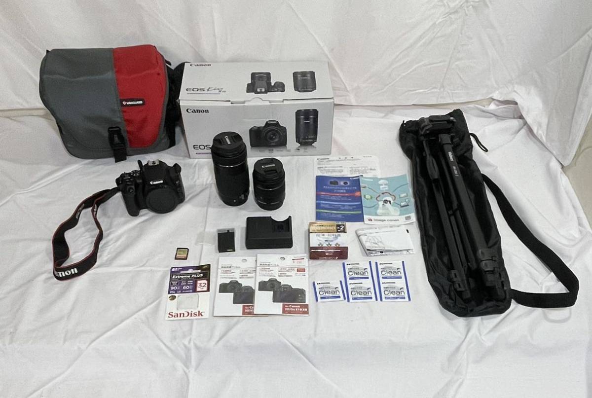 美品】Canon/キャノン EOS Kiss X10/ EF-S18-55 IS STM/EF-S55-250 IS 
