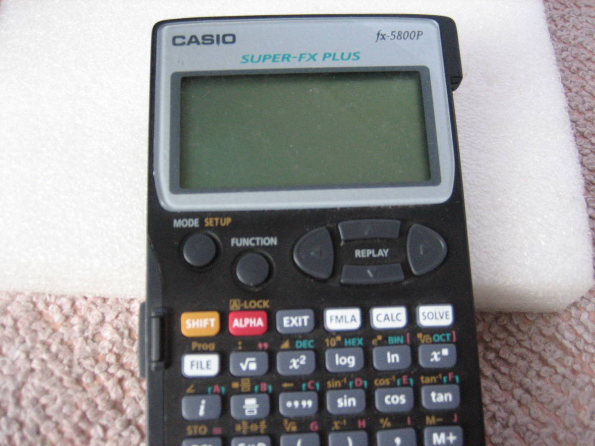 クリックポスト】『CASIO カシオ プログラム関数電卓 FX-5800P』蓋 
