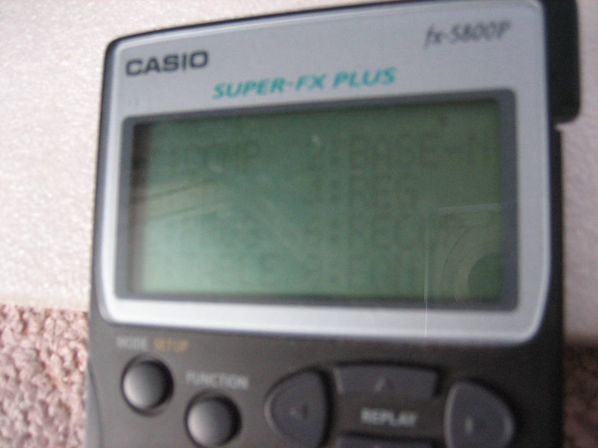 クリックポスト】『CASIO カシオ プログラム関数電卓 FX-5800P』蓋 