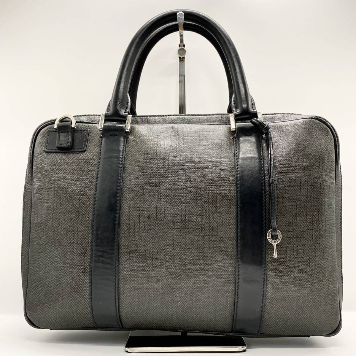 ブルガリ 極美品 BVLGARI （ブルガリ）キャンパス×レザー 極美品 