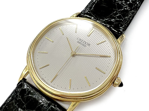 ○SEIKO/セイコー CREDOR クレドール 18K 金無垢 メンズ腕時計 