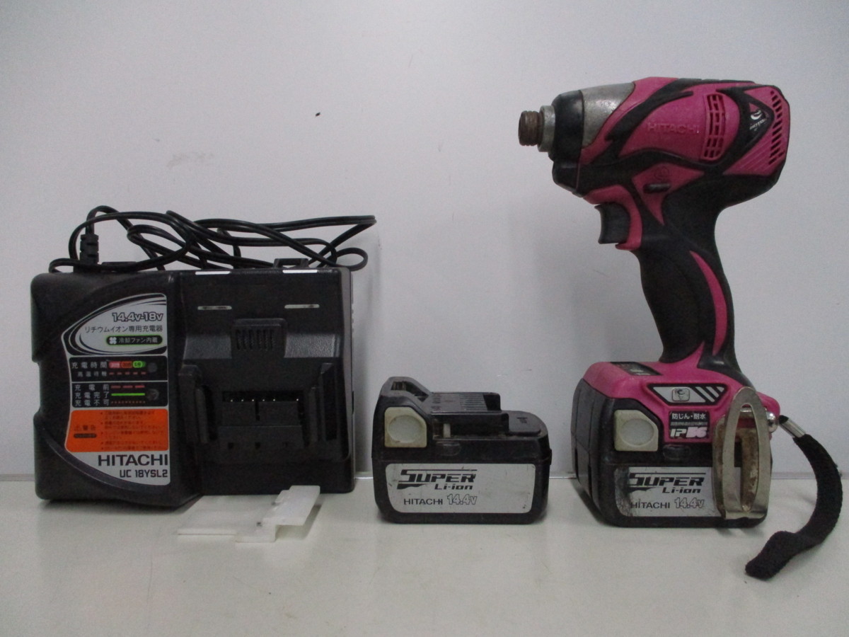 211013[7]＊HITACHI&frasl;日立工機＊WH14DBAL2&frasl;コードレスインパクト