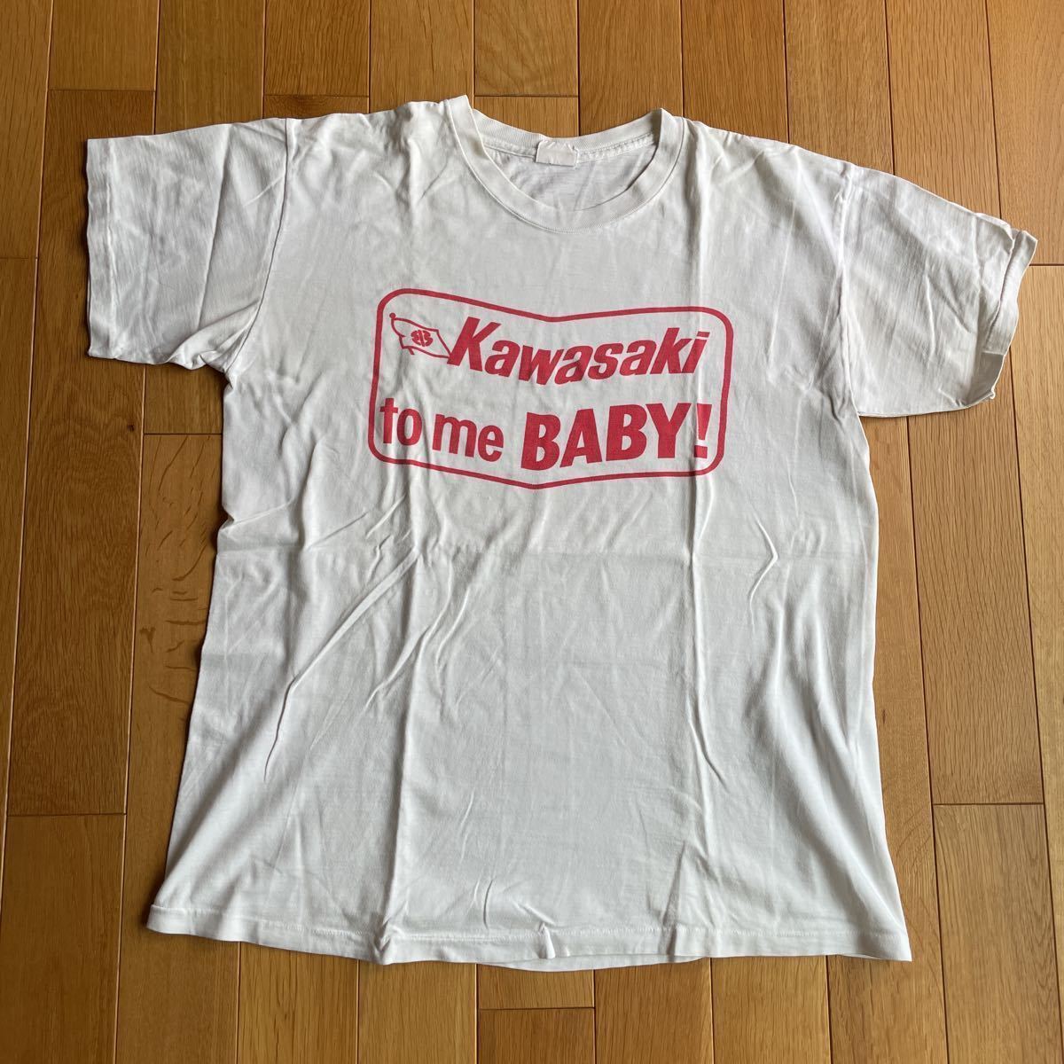 バイク KAWASAKI ヴィンテージ TEE USA BIKE 70s 80s