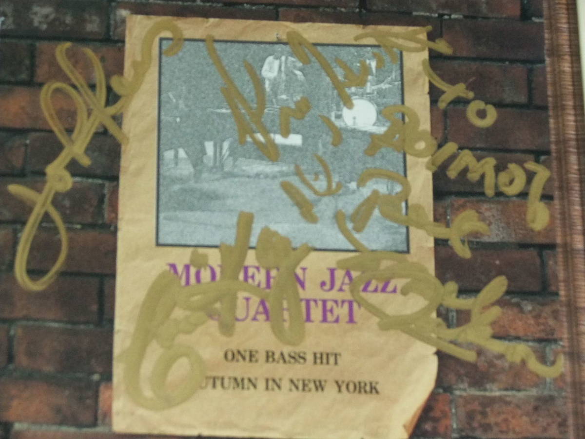 ◇廃盤 直筆サイン入り モダン・ジャズ・カルテット MODERN JAZZ 