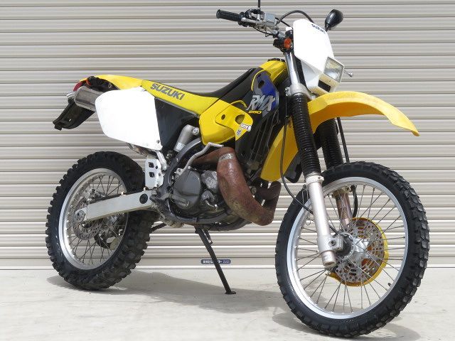 茨城 実働 現状 スズキ 希少 RMX 250 絶版 2スト 低走行 旧車 レア モトクロス SA14A 社外 チャンバー 書付 鍵付