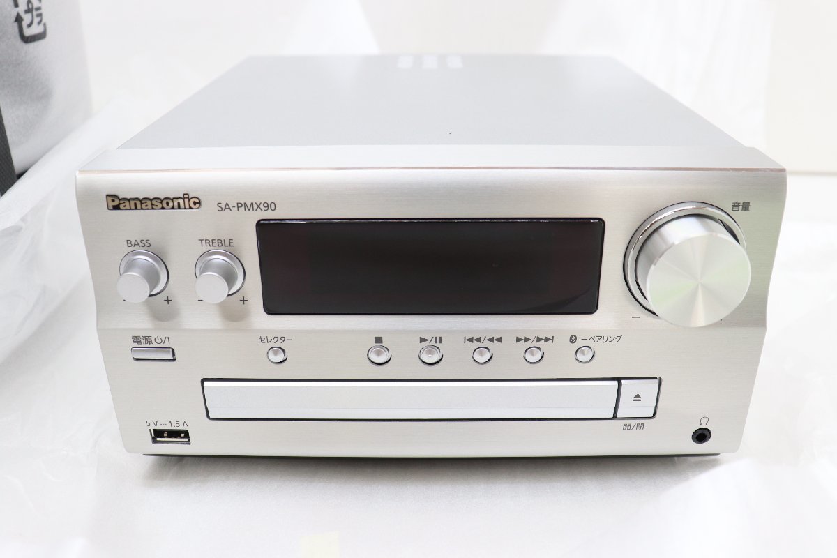 52EY○Panasonic CDステレオシステム SC-PMX90 ミニコンポ シルバー