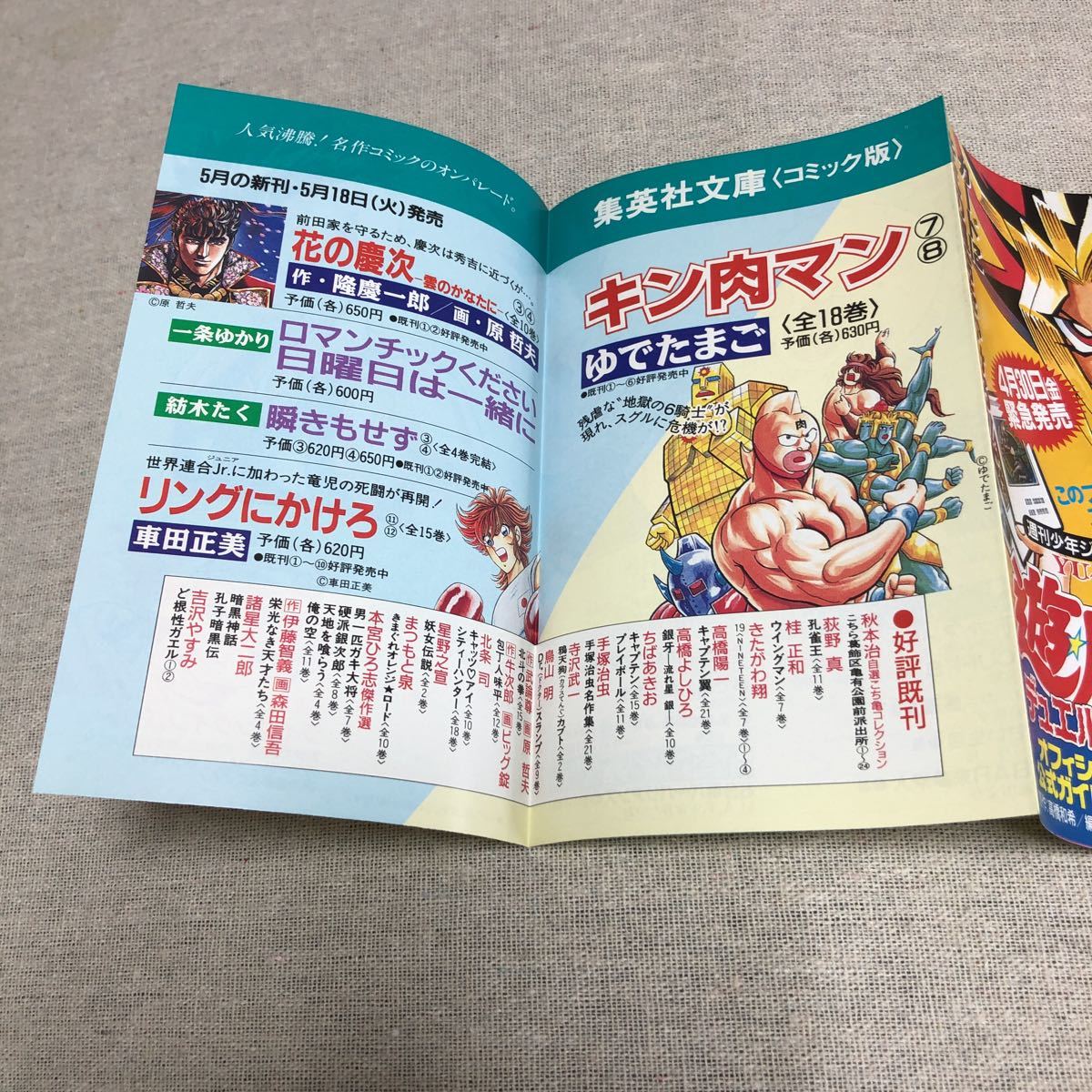 集英社のコミックスニュースvol.212 新刊案内 初版冊子(チラシ 