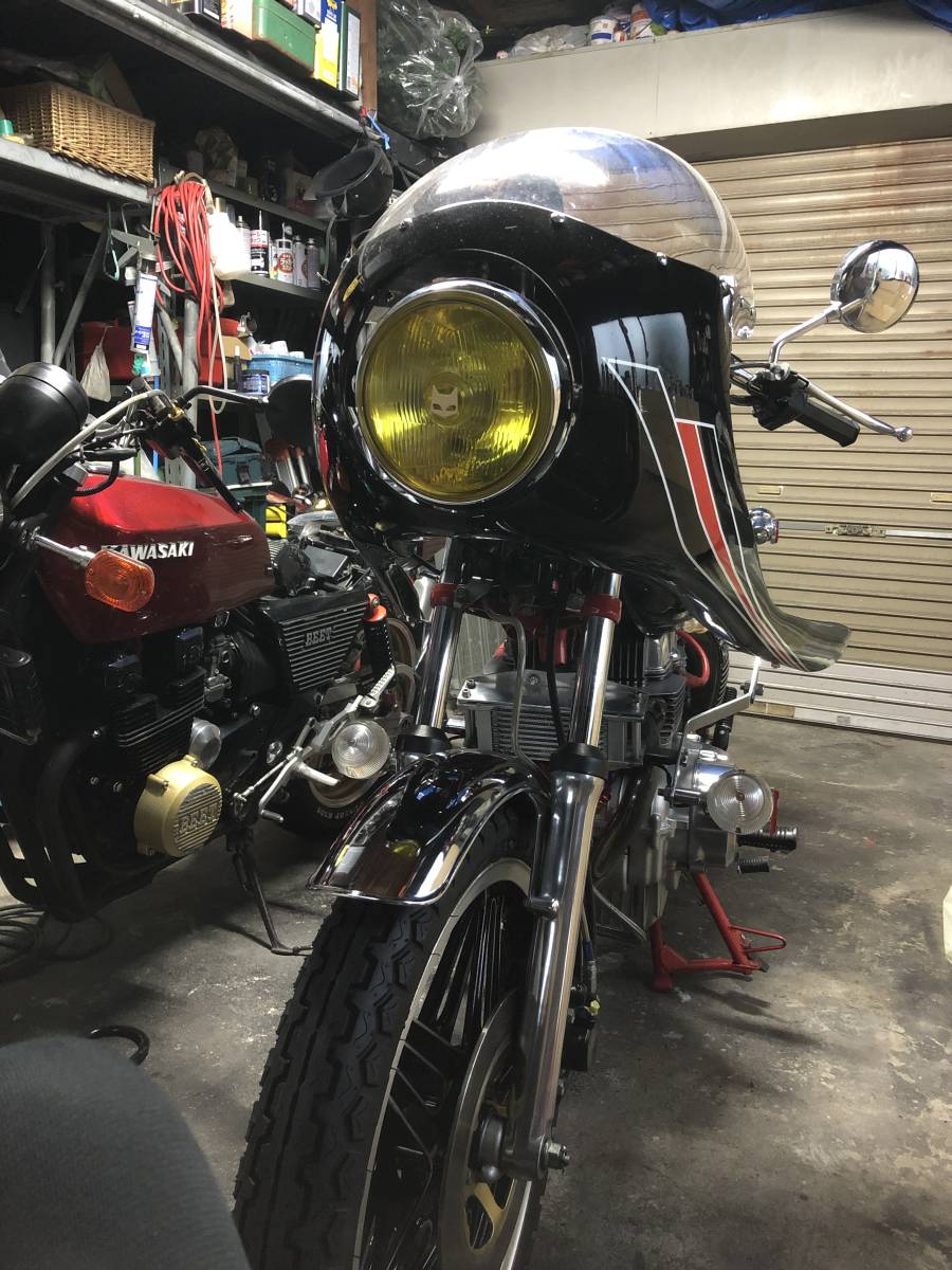 カウル CB400T CB400T ホーク バブ ラッパライン ハーフカウル 中古