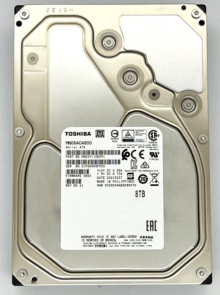 8TB HDD TOSHIBA 東芝 MN06ACA800 [8TB 価格.com SATA600 7200