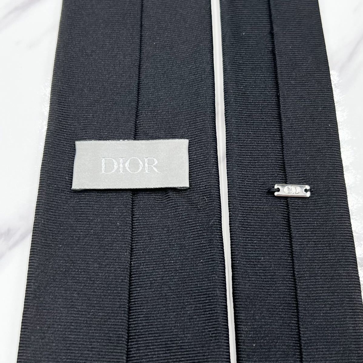 1円 美品 レア 現行 Dior HOMME ディオールオム ナロータイ ネクタイ