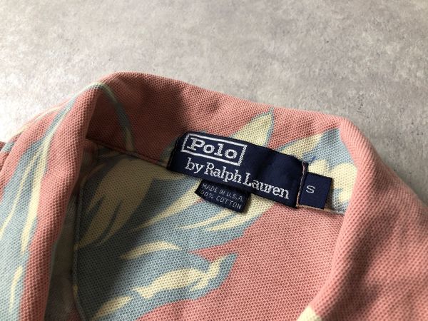 USA製○RALPH LAUREN○ヴィンテージ○鹿の子素材 アロハ シャツ