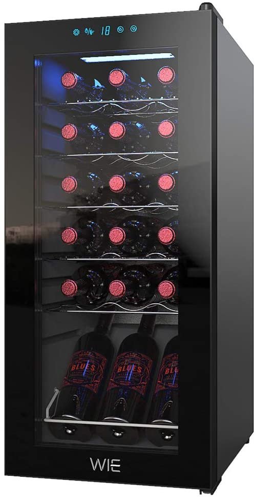 高品質，人気 / WIE ワインセラー 18本収納 53L 大容量 コンプレッサー式 ワインクーラー 傾斜置き 横置き両方に対応可能(ワインセラー)｜売買されたオークション情報、yahooの商品情報をアーカイブ公開 - オ ワインセラー