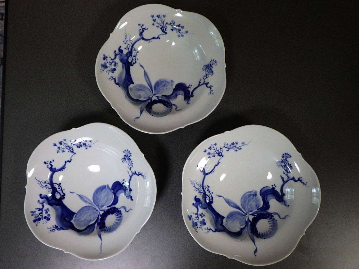 マイセン ブルーオーキッド スープ皿 未使用 1枚欠けあり 送料込み