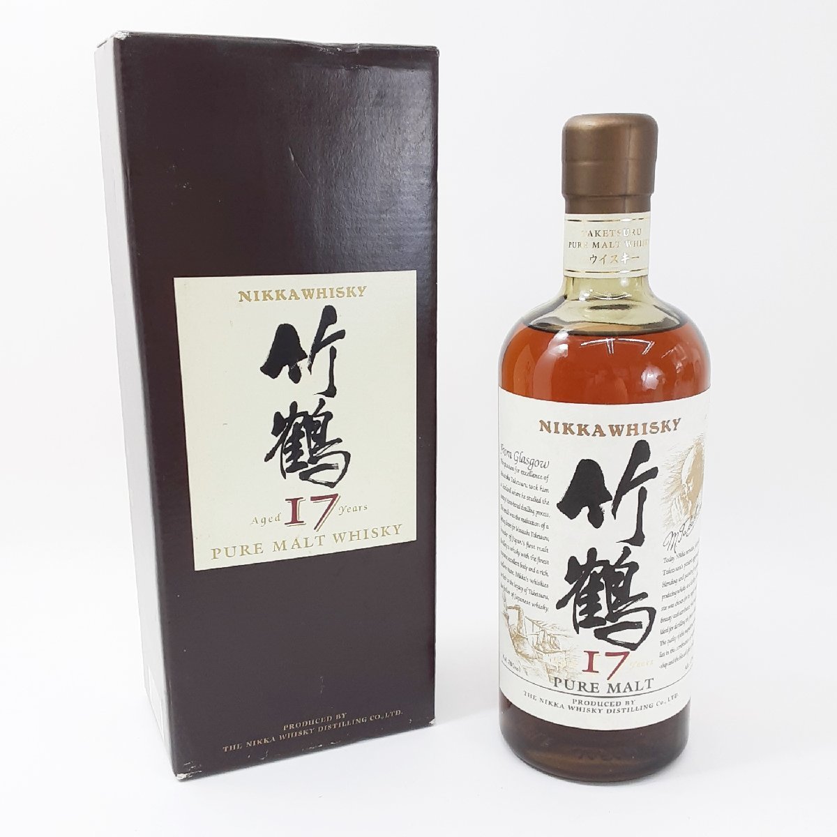 NIKKA ニッカ 竹鶴 17年 ピュアモルト ウイスキー 43% 700ml 未開栓