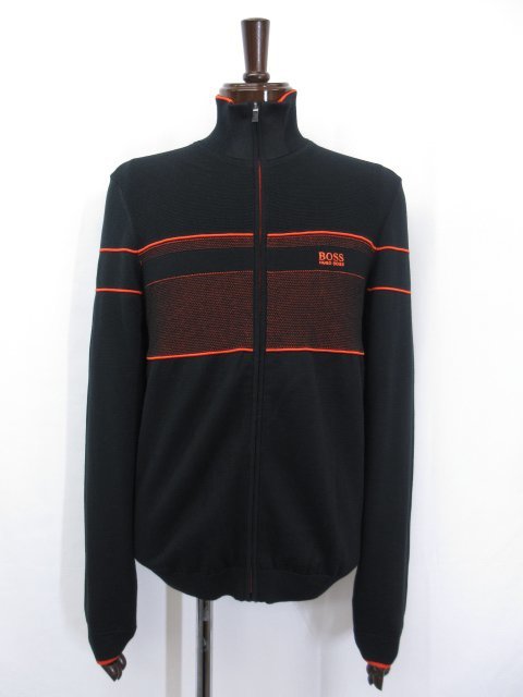 □ほぼ未使用品 【ヒューゴボス HUGO BOSS】 ジップアップ ニット