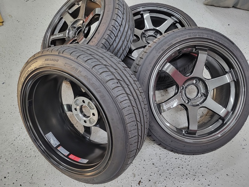 RAYS TE37 SONIC ディープリム 16インチ 7.5j+30 4-100 ほぼ の入札 