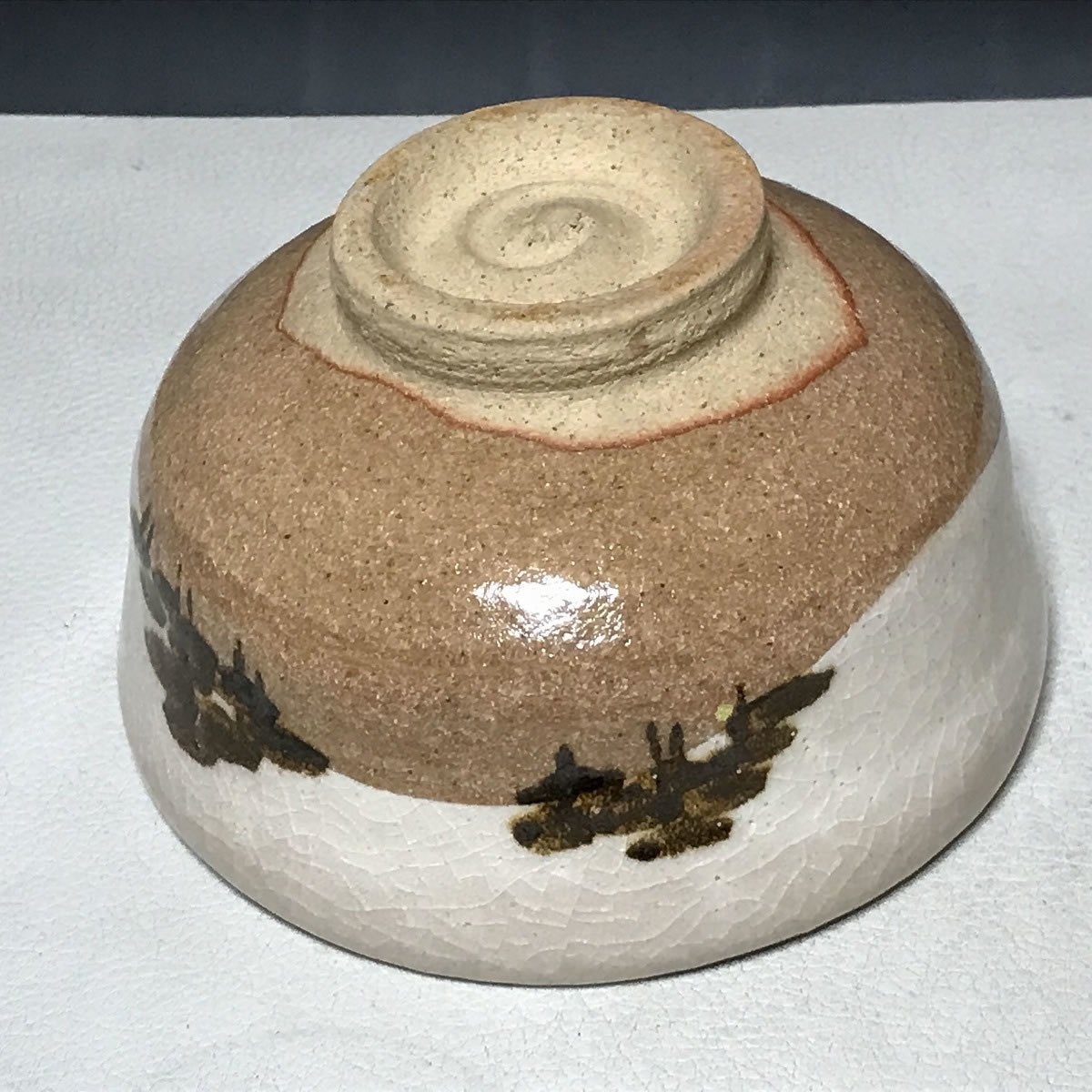 紀州焼葵窯 二代寒川栖豊 苗茶盌 共箱共布栞 抹茶碗 抹茶茶碗 茶道具