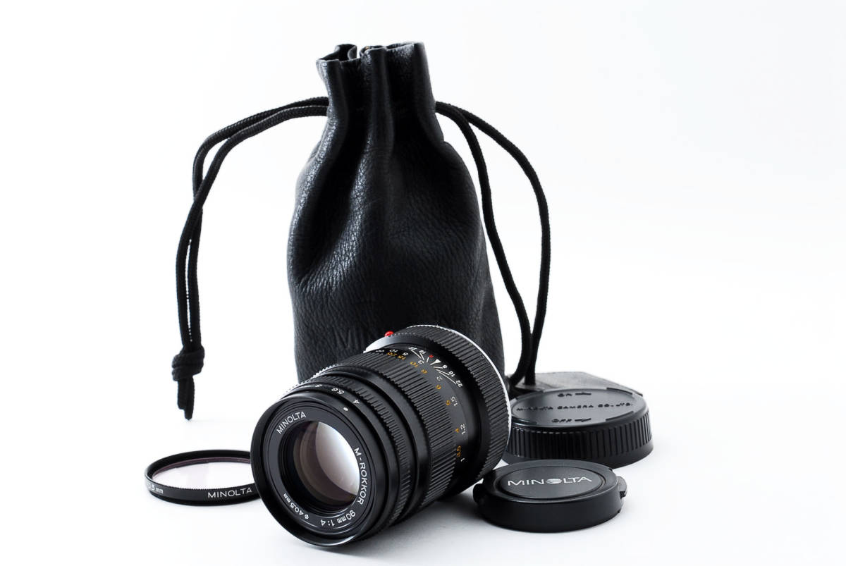 ミノルタ MINOLTA M-ROKKOR 90mm F4 ライカMマウント 付属品多数 動作 