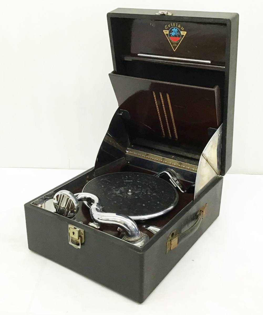 TEITIKU テイチク ポータブル蓄音機 レコードプレーヤートランク型  