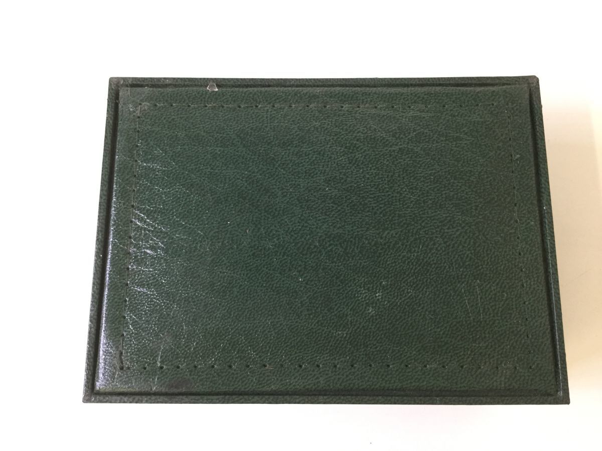 ROLEX グリーンレザー風ボックス付属品空き箱 D372-80 ROLEX ロレックス 空箱 緑箱 グリーン/レッド BOX 付属品
