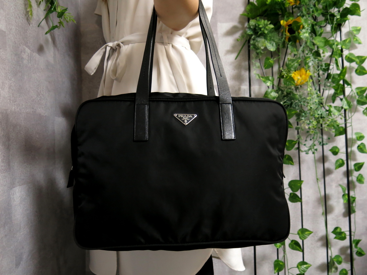 ナイロン ○超美品○PRADA カーフ レザー プラダ○ポコノ 本革 Yahoo 