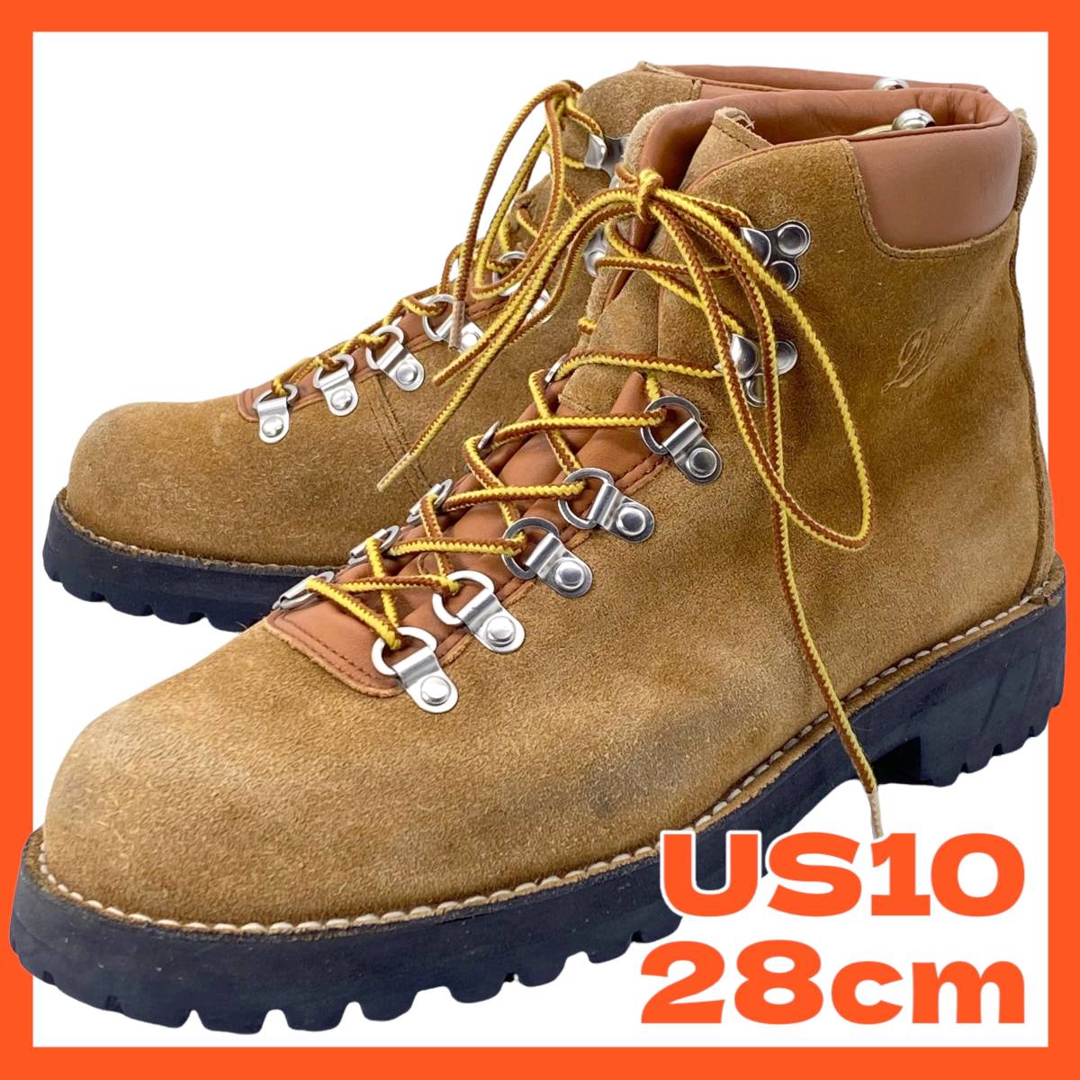 格安，人気セール Danner 28cm ダナー US10 メンズ ワークブーツ 本革スエード キャメルブラウン ビブラムソール(10インチ)｜売買されたオークション情報、yahooの商品情報をアーカイブ公開 - オークファン 10インチ