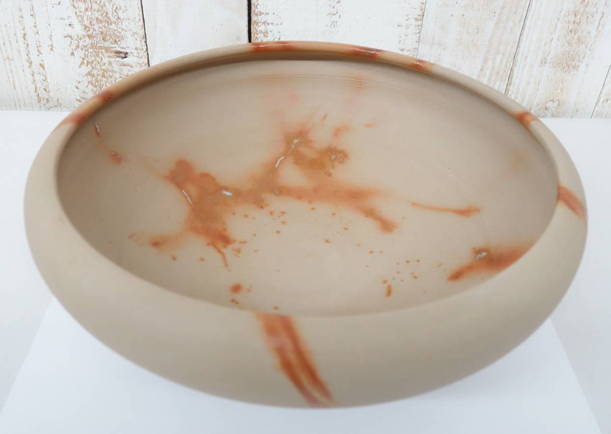 伝統工芸 工芸美術 茶道 ＊備前焼 岡山県 ＊火襷 ひだすき＊平水