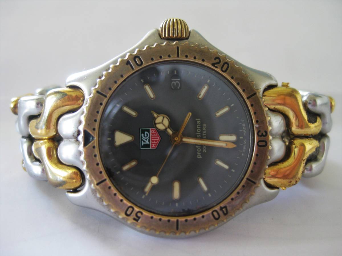 YT-B⑱2】TAG Heuer/タグホイヤー S95.213 Professional 200M 3針