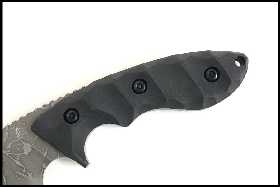 東京)松田菊雄 作 菊ナイフ ハシナウカムイエッチング OU-31  