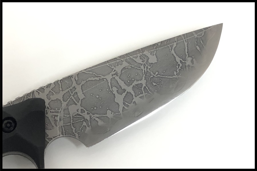 東京)松田菊雄 作 菊ナイフ ハシナウカムイエッチング OU-31  