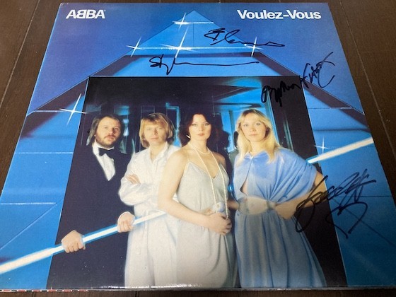 アバ メンバー4人直筆サイン入り LPレコード POLS 0 Polar (ABBA