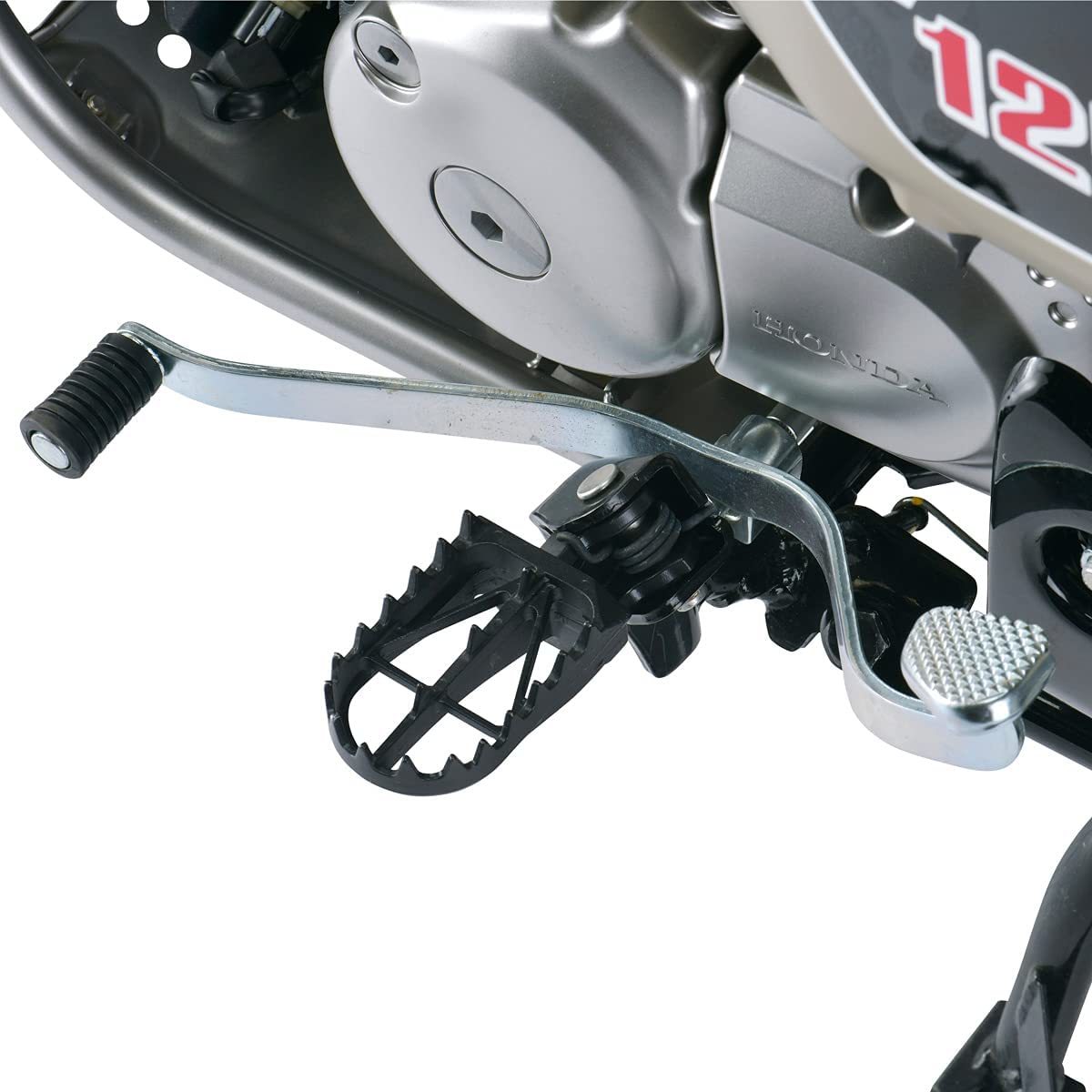 雨の日や林道探索・山遊び等のオフロードの安定性確保に！DRCクロモリワイドフットペグ CT125ハンターカブ ワイドステップ