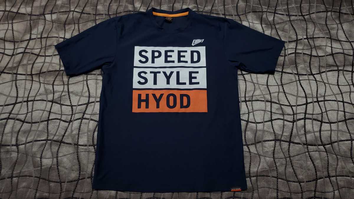 定番，送料無料 HYOD ドライTシャツ Mサイズ 身長160-170㎝ 体重 55-65㎏ 吸汗速乾素材 ネイビー ヒョウドウ バイク ライダース(Mサイズ)｜売買されたオークション情報、yahooの商品情報をアーカイブ公開 - オーク 男性用